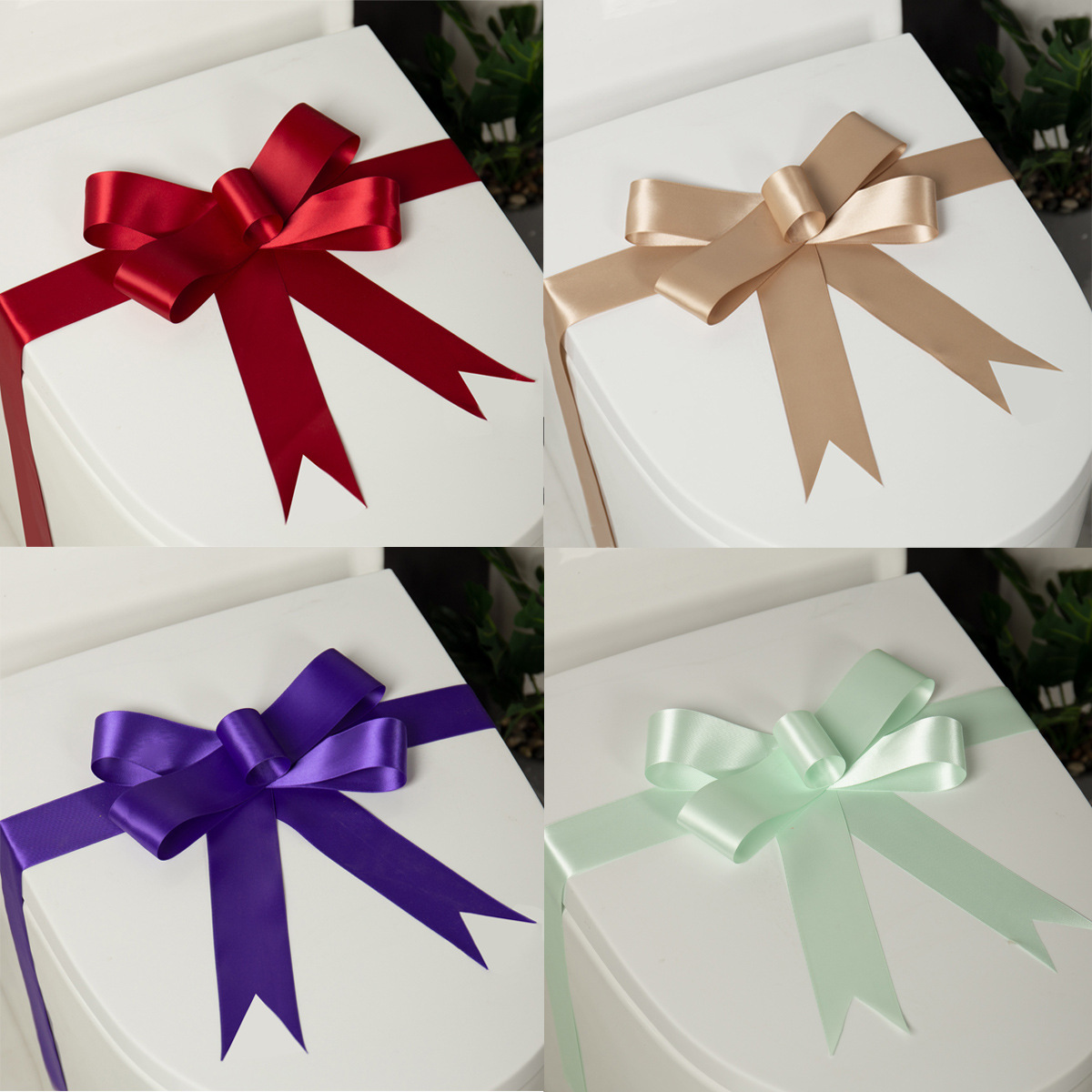 峰琴家新房交付绑花封条摆件