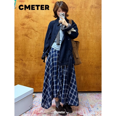 CMETER复古【扎染】特色牛仔宽松休闲短外套