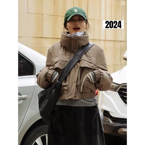 2024冬季新款韩版时尚短款羽绒服