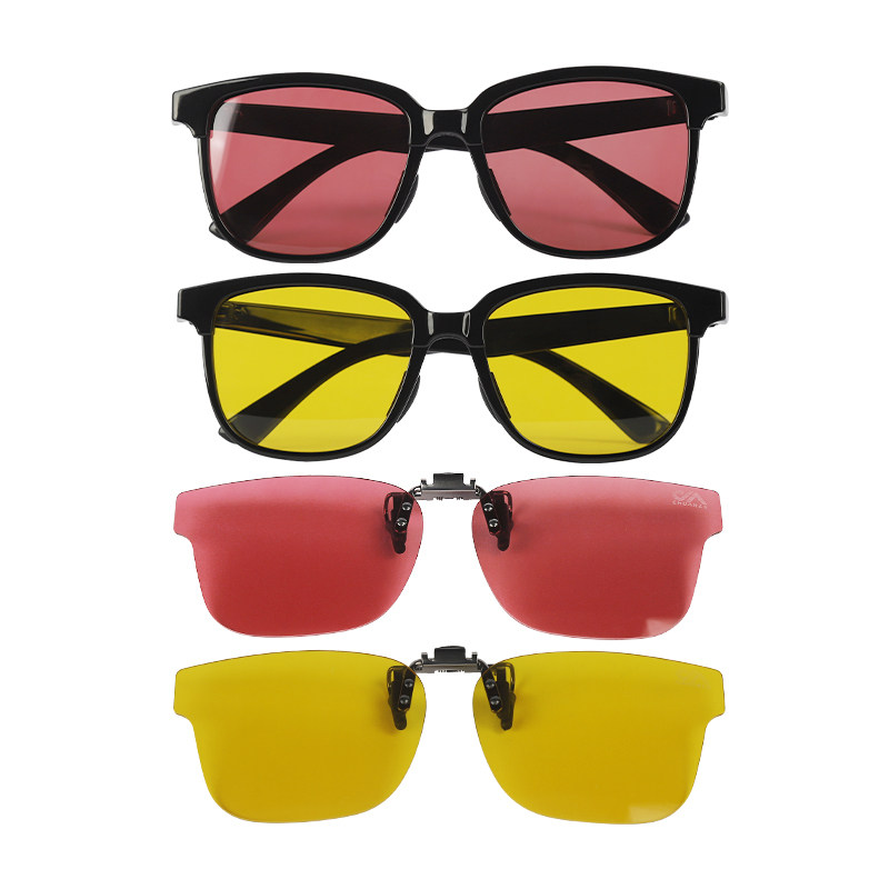 川泽钓鱼眼镜轻量便携偏光看鱼漂专用近视夹片太阳镜夜视增晰看漂