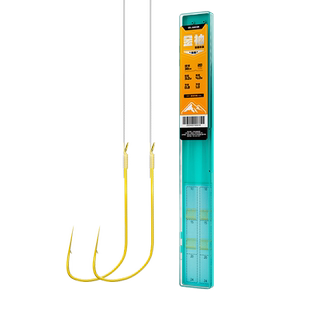 川泽升级金袖子线双钩伊势尼成品绑好防缠鱼钩短子线袖钩鲫鱼钩