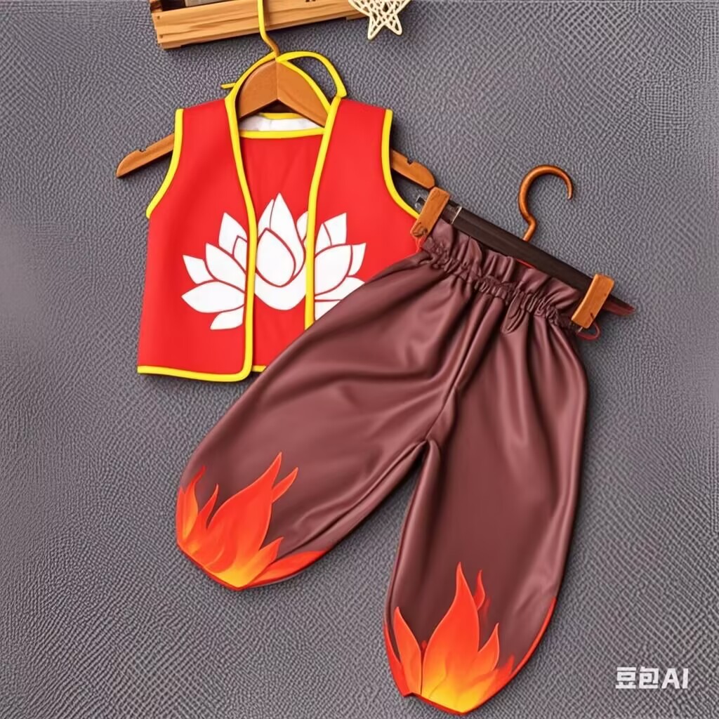 哪吒魔童服装女童哪咤魔童男孩表演服装cos哪吒套装动漫服装摄影