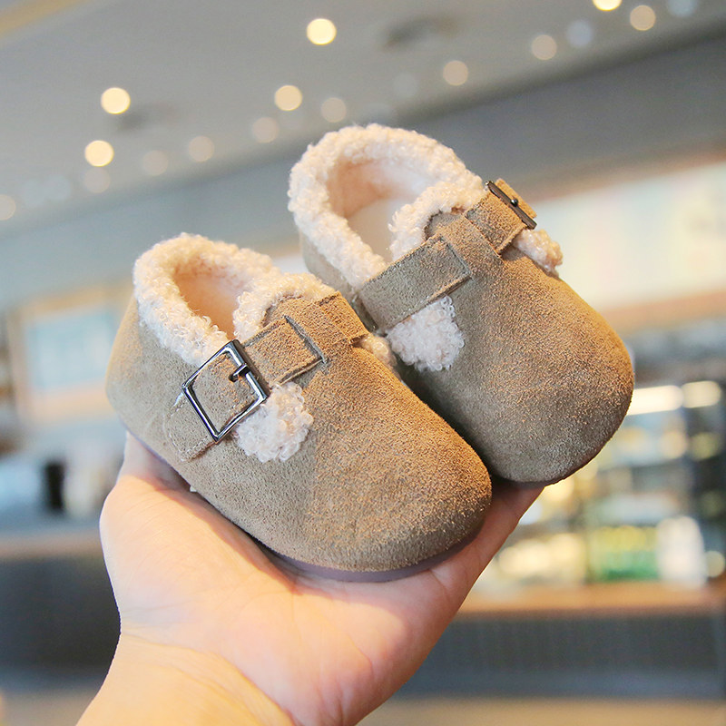 秋冬季女宝宝鞋子1-2岁3婴儿二棉鞋加绒小童豆豆鞋软底女童学步鞋,童鞋/婴儿鞋/亲子鞋,学步鞋,淘宝优惠券,粉丝福利购,淘宝优惠卷