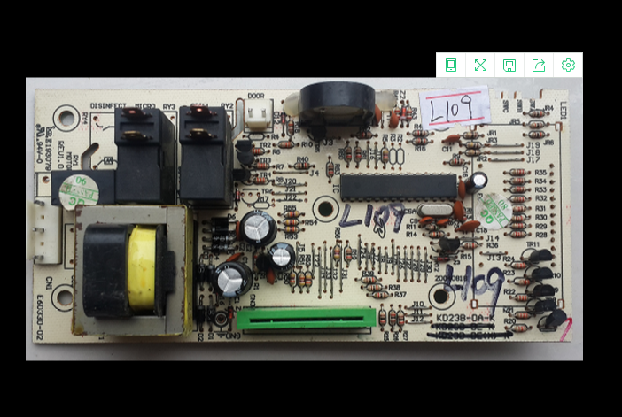 拆机原装美的微波炉电脑板 KD23B-DA-K KD23B-DE-K