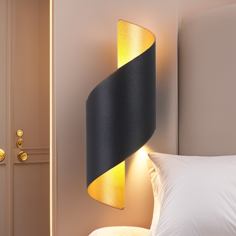 led户外螺旋双头壁灯外墙上下发光室外防水庭院洗墙灯阳台墙壁灯1