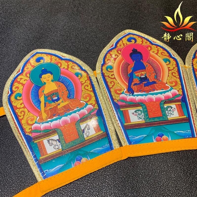 五佛冠毗卢帽五佛帽纸质藏传用品僧帽法帽师帽服饰藏饰释迦佛