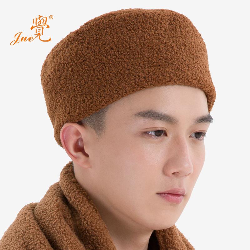 特价觉牌僧帽围巾套装冬季泰迪绒帽子围脖出家僧人男女款和尚居士