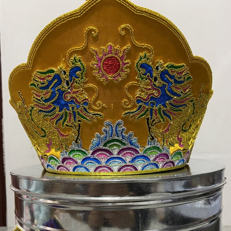 毗卢帽 和尚帽子五佛冠主持帽 僧帽五佛帽