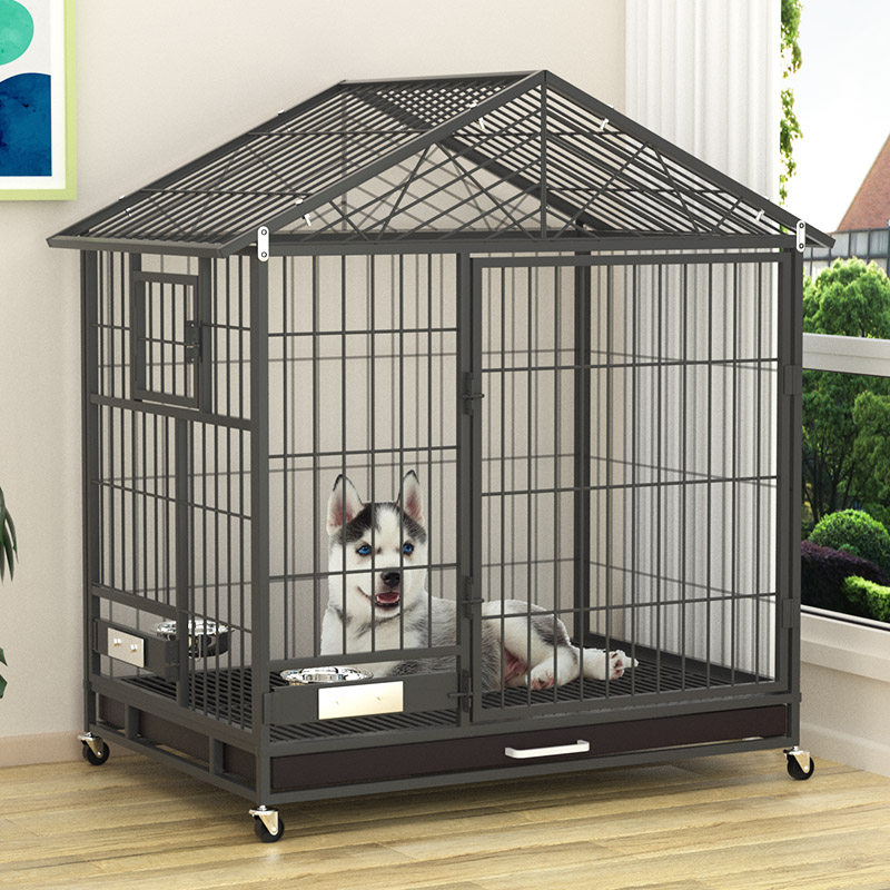 狗笼子小型犬泰迪中型犬室内带厕所分离大型犬家用围栏式狗笼别墅