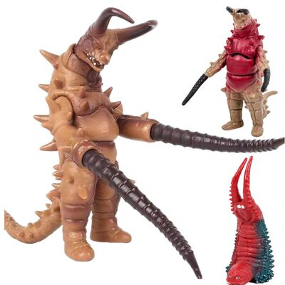 DX怪兽古顿VS双尾怪阿斯托洛姆雷丘巴斯软胶可动模型儿童玩具曼