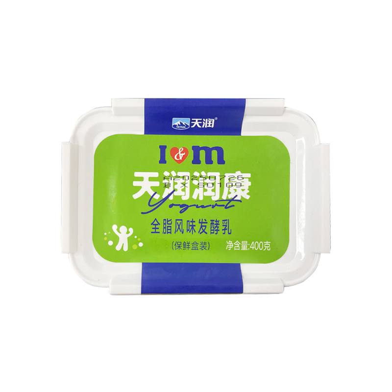 天润润康全脂风味发酵乳(饭盒400g)