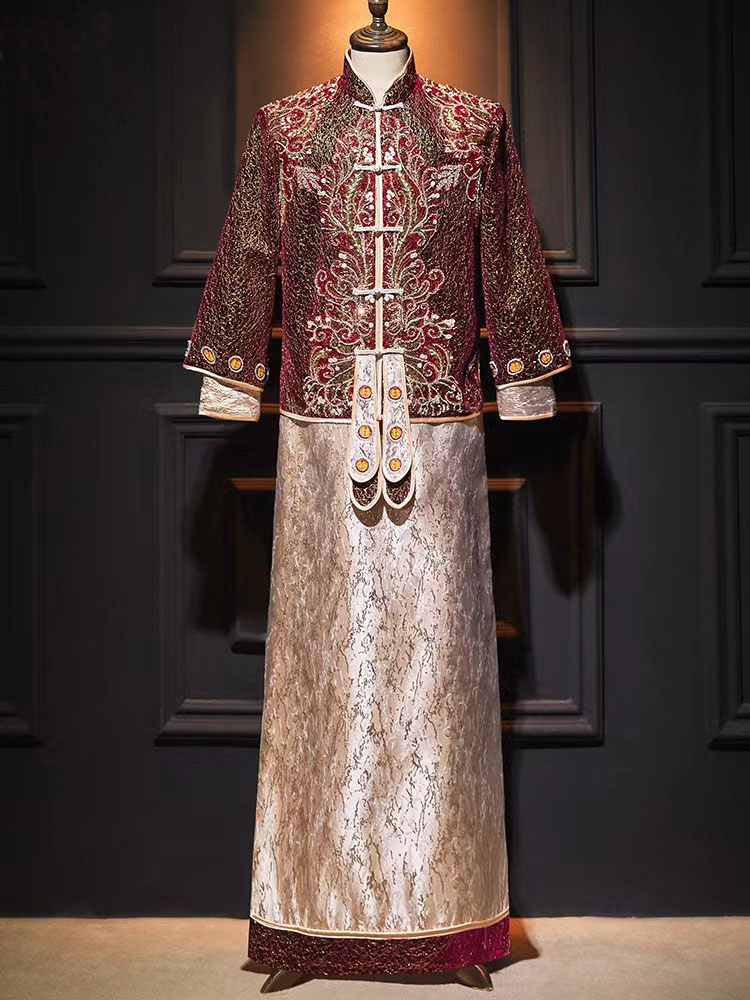 秀禾服男士2024年新款满绣龙凤褂