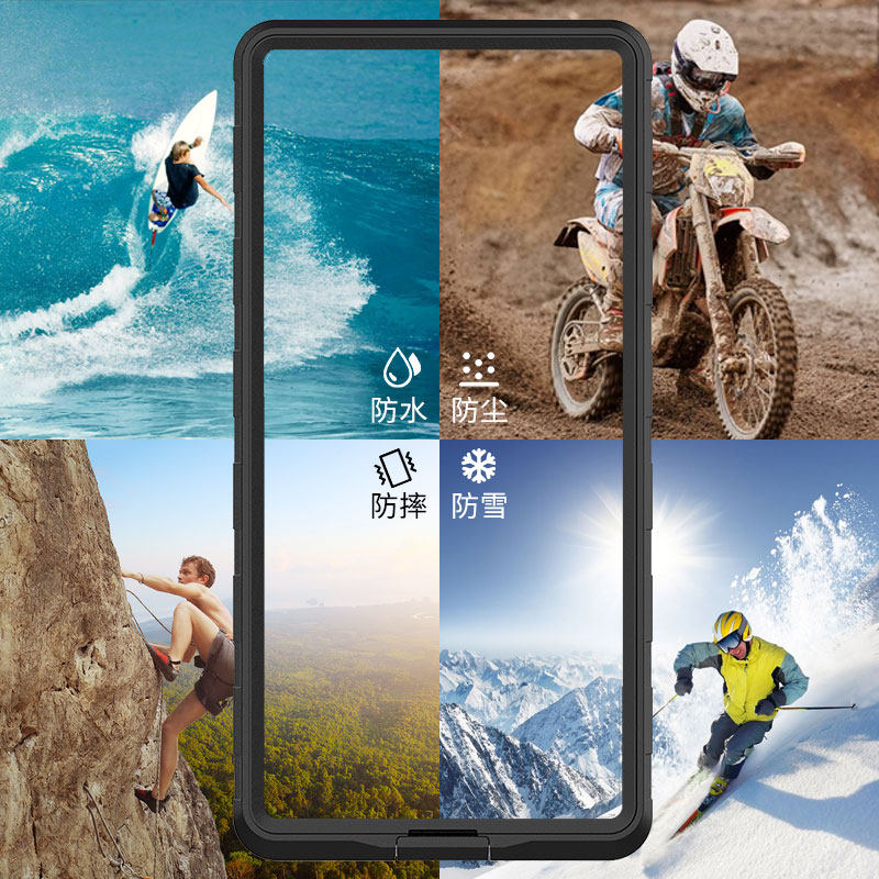 CALLRUN WATERPROOF PHONE CASE FOR REDMI K80P APPLE HUAWEI MI CHARGING RIDER WATER RAIN TOUCH SCREEN