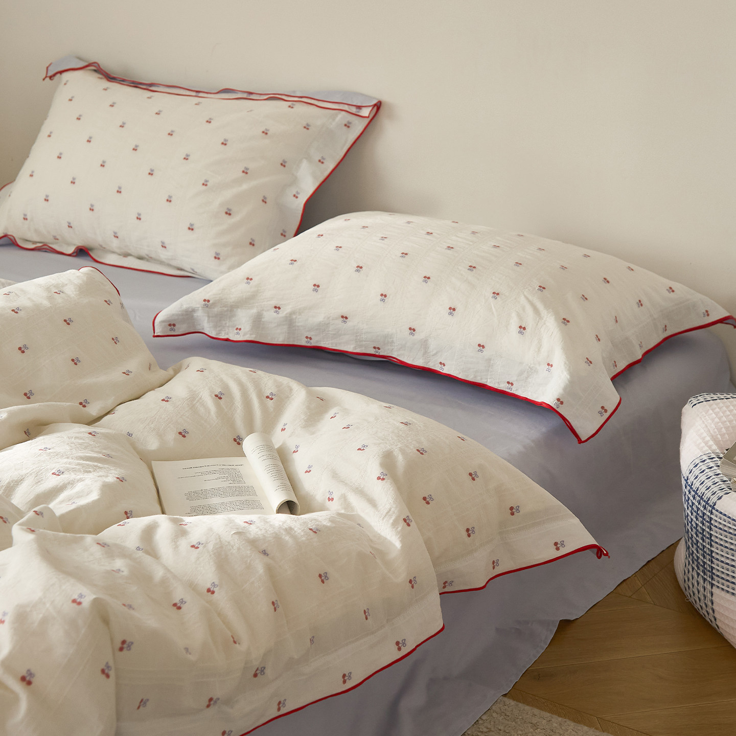 造物美居 A类纯棉100全棉四件套床单被套多巴胺四季通用被罩床品