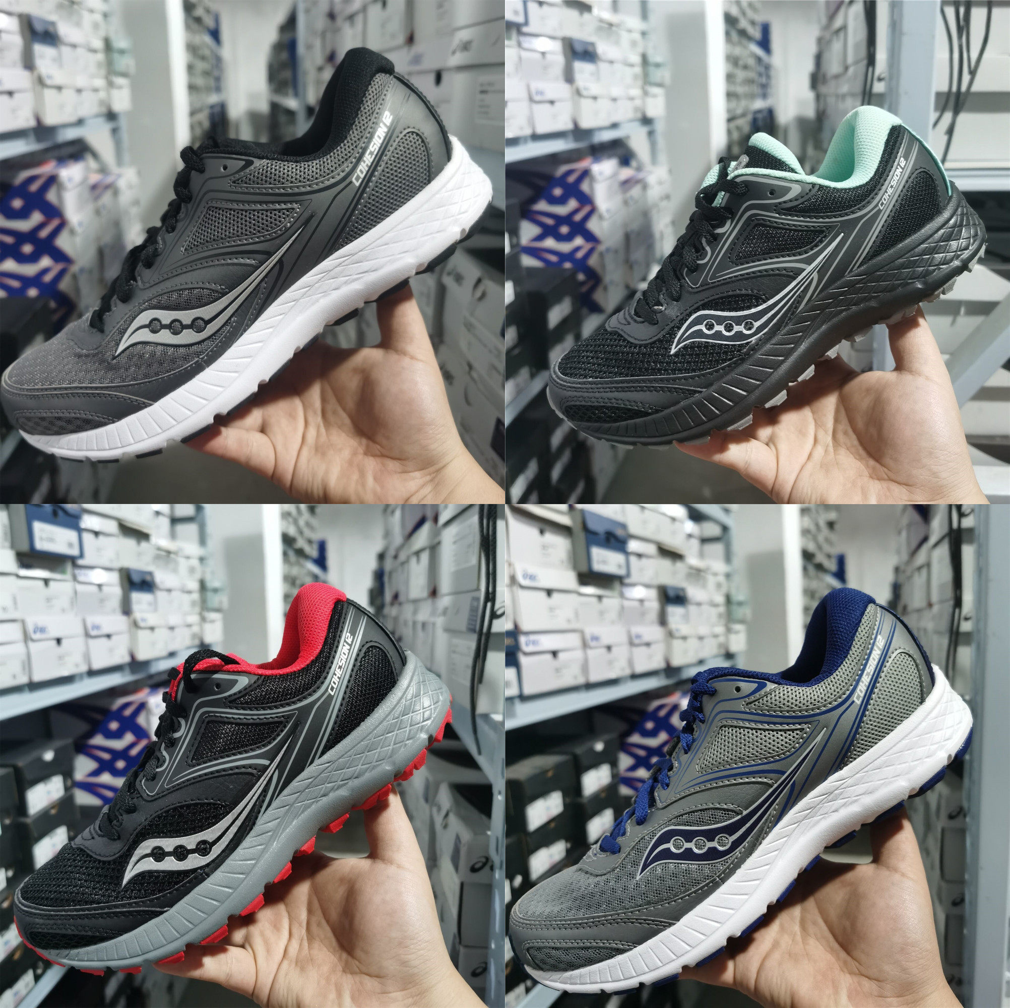 索康尼/saucony cohesion 12 凝聚12 轻便透气缓震男跑鞋 清仓