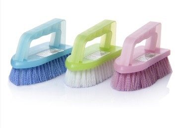 茶花家用厨房连体刷多用带把手洗衣洗鞋刷子清洁衣服神器板刷硬毛