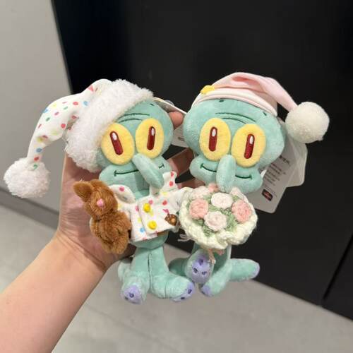 正版比奇堡章鱼哥包包挂件钥匙扣