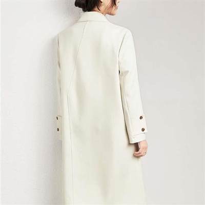 Windbreaker coat womens popular slimming long coat