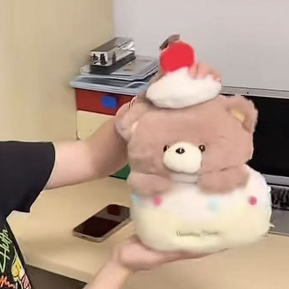 拉拉熊蛋糕毛绒玩具熊公仔