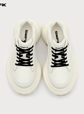 M7SMFK涟漪高跟运动鞋SN003BW/W黑白撞色厚底增高舒适休闲鞋女鞋