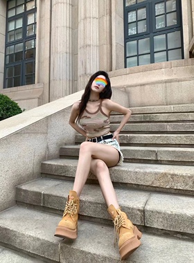 M7SMFK沙漠手织战术背心 UTK12CF 针织复古短上衣