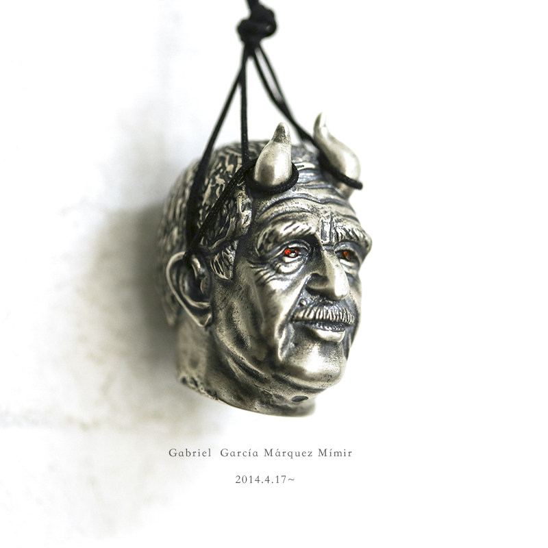 《密米尔/智慧诸神》之马尔克斯925纯银黄铜吊坠头像首级战神摆件