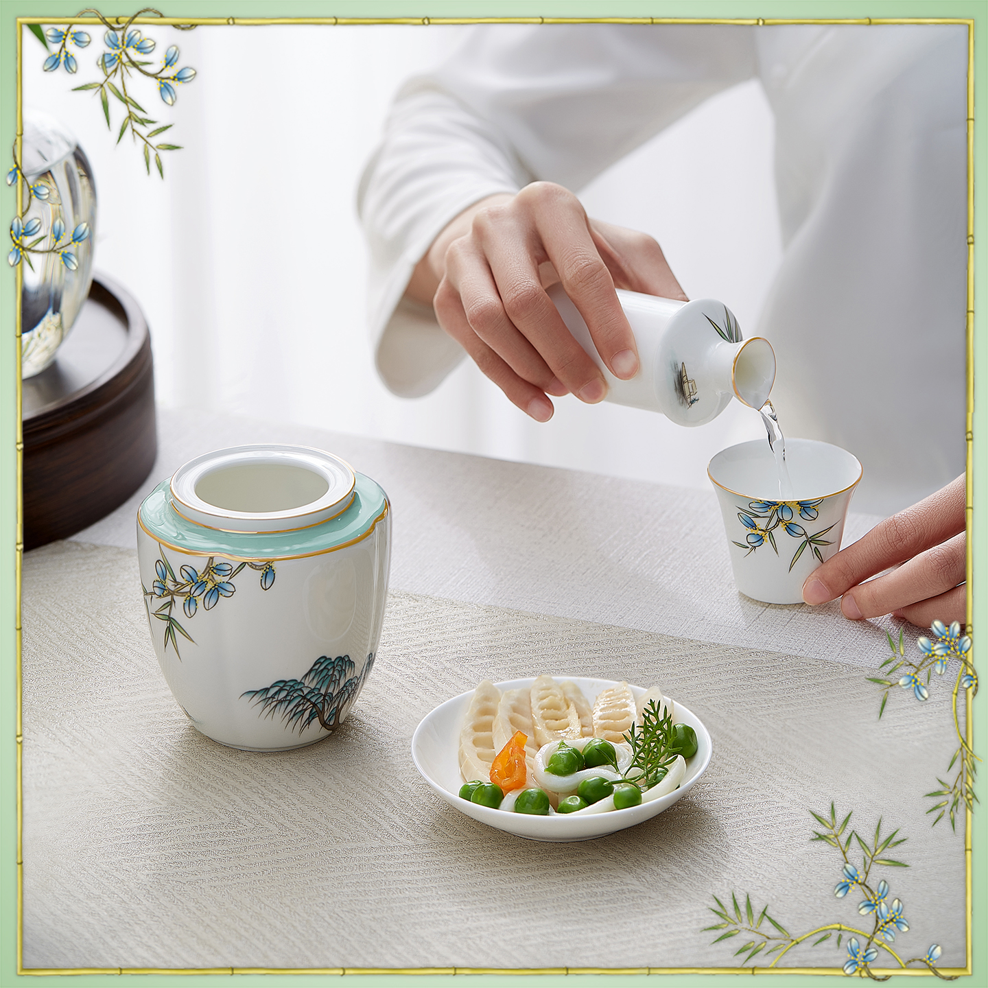 玛戈隆特西湖盛宴骨瓷家用温酒器