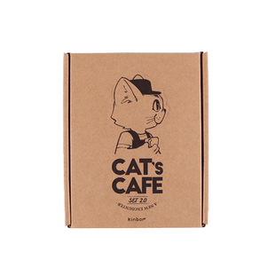 kinbor猫咪咖啡馆2.0手帐礼盒套装A6手帐生日送礼毕业礼物女生可爱日记本手账本高颜值笔记本教师节送人礼物