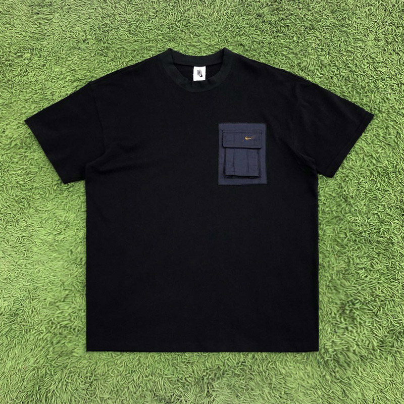 travis scott cactus jack ts同款联名口袋字母刺绣宽松短袖t恤潮