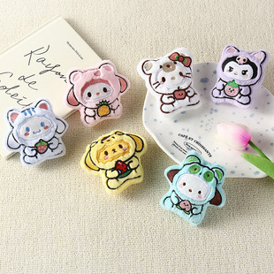 毛绒卡通水果系列三丽鸥挂饰公仔库洛米玉桂狗美乐蒂包包挂件配饰