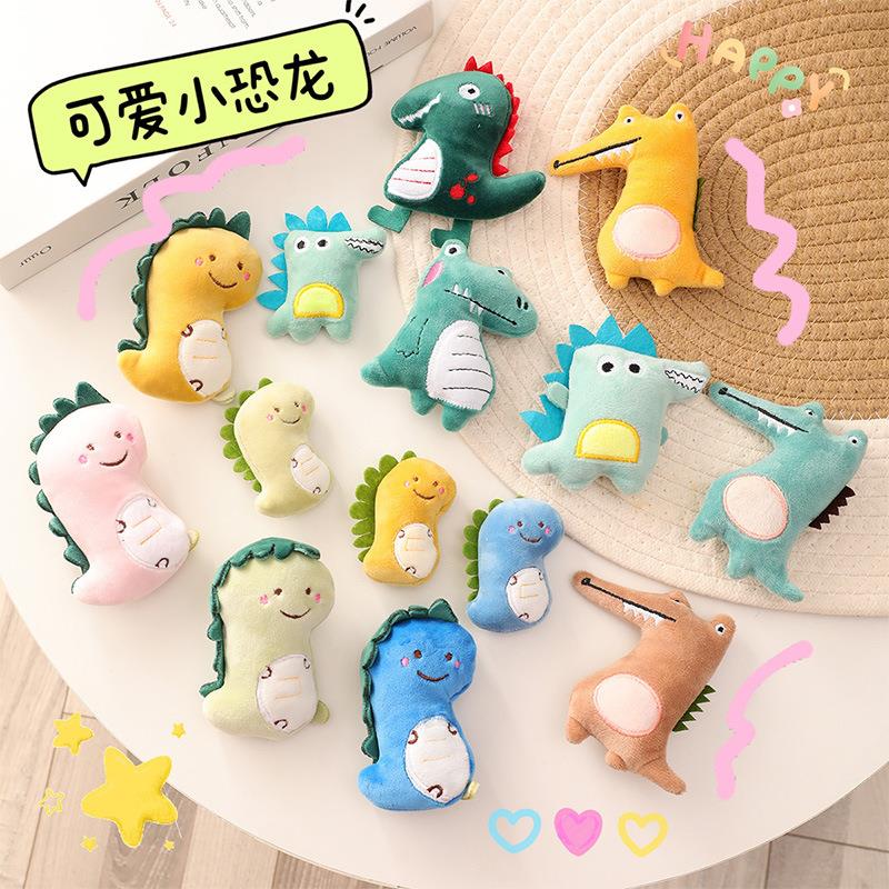 儿童别针卡通毛绒胸针小恐龙玩偶公仔小挂件包包饰品diy服饰配件