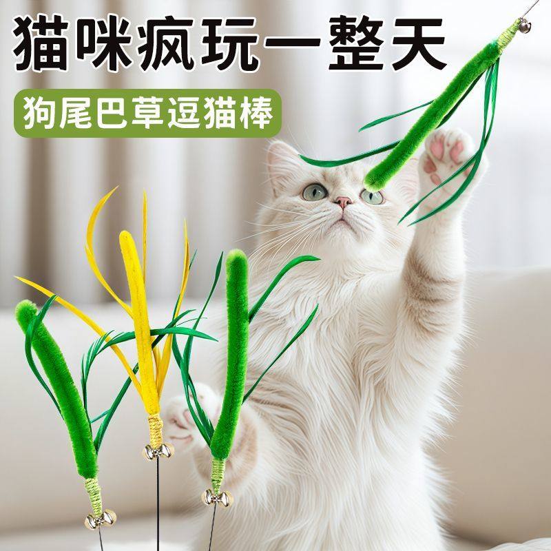 猫玩具狗尾巴草长杆逗猫棒猫咪玩具自嗨解闷神器小猫玩具猫咪用品,宠物/宠物食品及用品,逗猫棒,淘宝优惠券,粉丝福利购,淘宝优惠卷