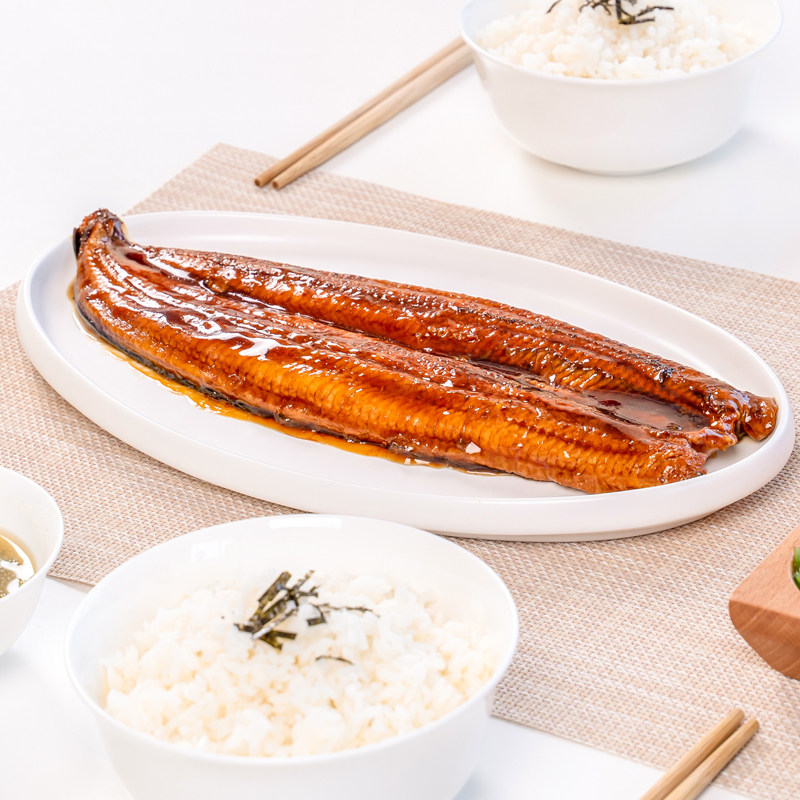 三都港蒲烧鳗鱼加热即食熟食海鲜新鲜生鲜冰冻烤寿司鳗鱼400g整条