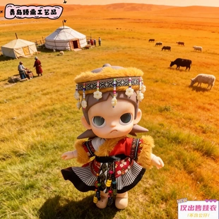原创可动人偶Zsiga娃衣1/8民族风藏族套装嘎子姐二代娃衣拽姐着替