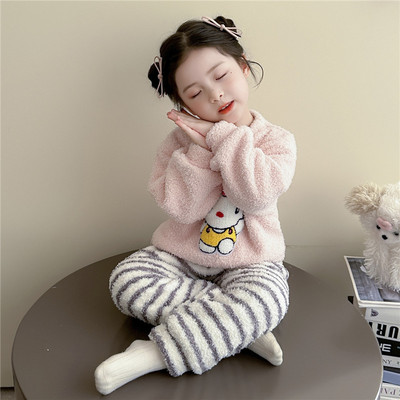 女童卡通家居服套装春秋款