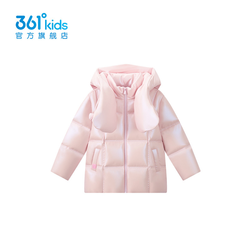 361°童装女童保暖羽绒服