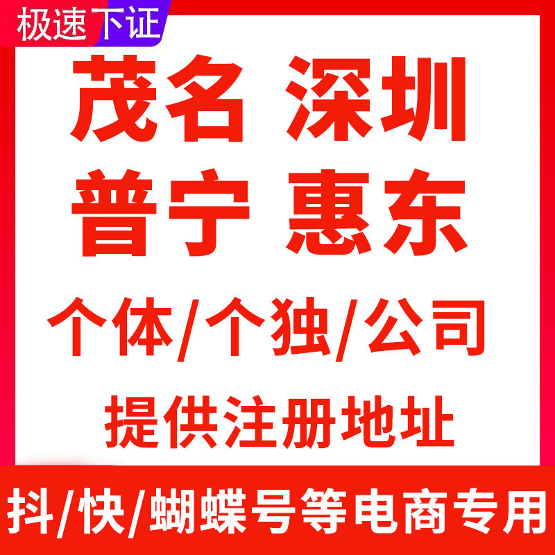 广州佛山东莞茂名云浮中山普宁电商个体户公司营业执照注销注册