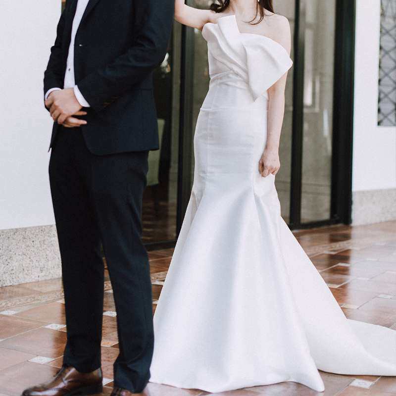 Satin Simplicity atmosphere Wedding dress French Self cultivation fish tail go out 2020 new pattern bride undergarment covering the chest and abdomen Welcome full dressin the Women's clothing/Boutique , Wedding/Cheongsam/Formal dress , Wedding  category - from Buy2taobao.com to provide professional Taobao agent buy service