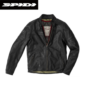 SPIDI斯必迪摩托车皮衣古典复古骑行服男机车服防摔保暖四季 透气