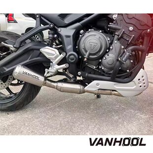 VANHOOL万虎排气管 适用于凯旋三叉戟660钛合金全段 不锈钢全段