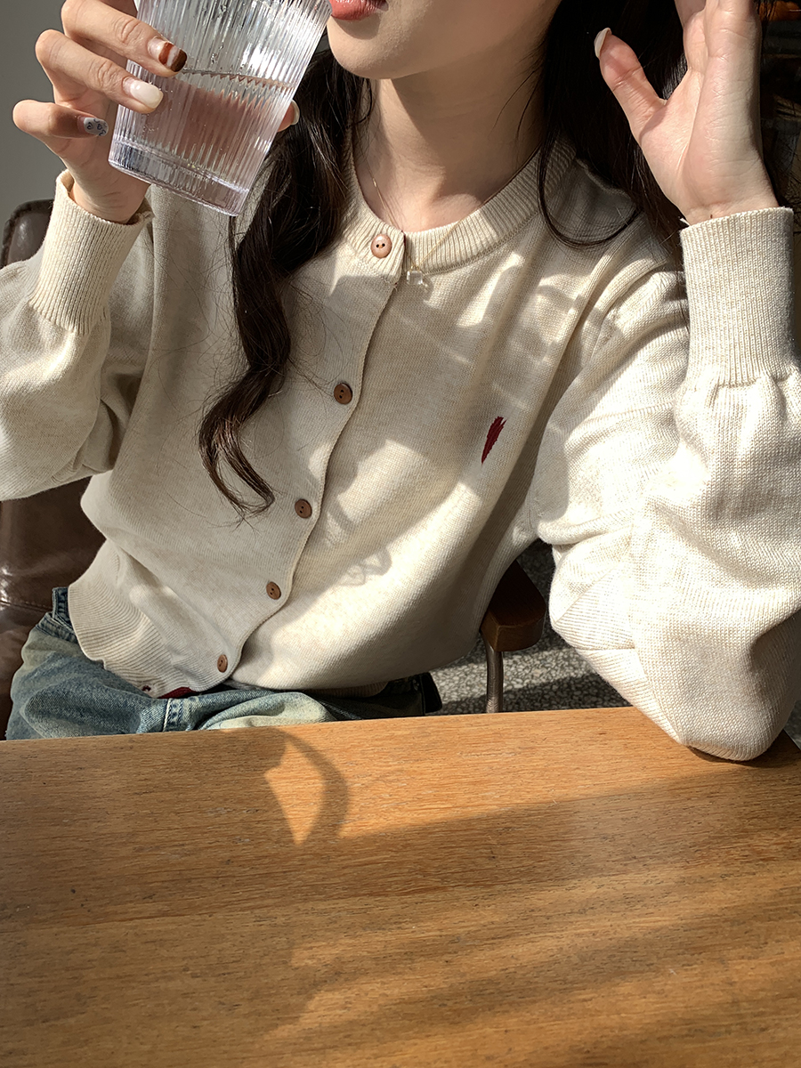 圆领开衫针织开衫女春季秋