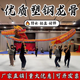 舞龙道具牛津烫金国标龙舞龙灯竞技舞龙服装专业舞龙舞狮龙头演出