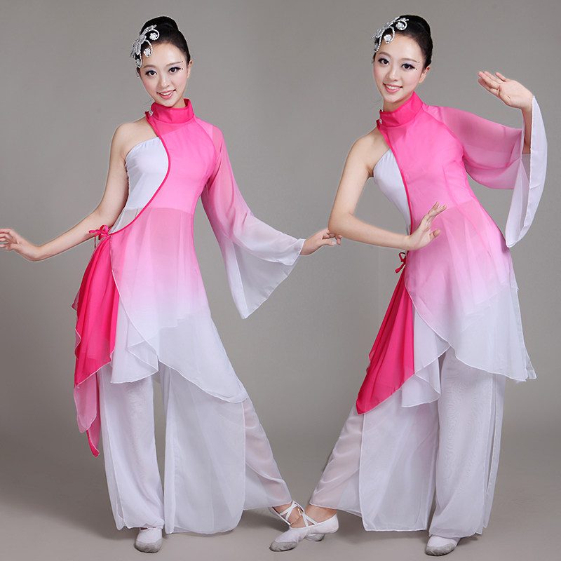 新款水墨古典舞演出服裝扇舞傘舞表演服水袖江南舞蹈秧歌服練功服在類目 運動/瑜伽/健身/球迷用品, 舞蹈/健美操/體操, 中國古典舞, 古典舞服中 - 來自Buy2taobao.com提供專業的淘寶代購服務