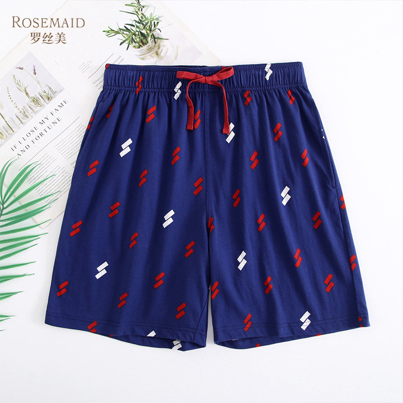 罗丝美休闲短裤纯棉男纯棉