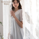 Rosemaid 罗丝美春夏专柜新品 10021桑蚕丝纯色镶花边女睡裙