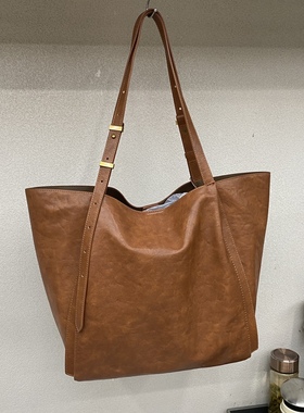 新款女包时尚休闲百搭单肩包水桶包托特包大包腋下包子母包52098