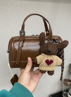 油腊皮新款女包时尚百搭真皮单肩斜挎包腋下包枕头包链条包手提包