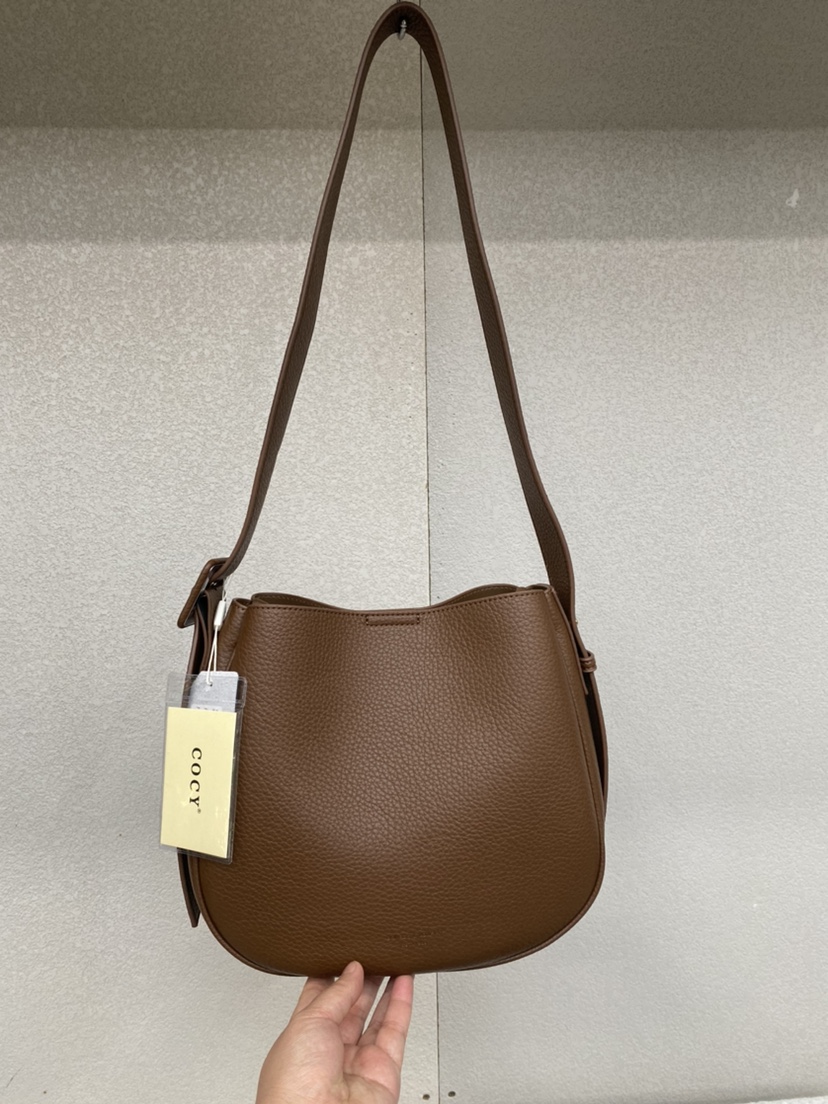 荔枝皮包COCY水桶包斜挎包百搭