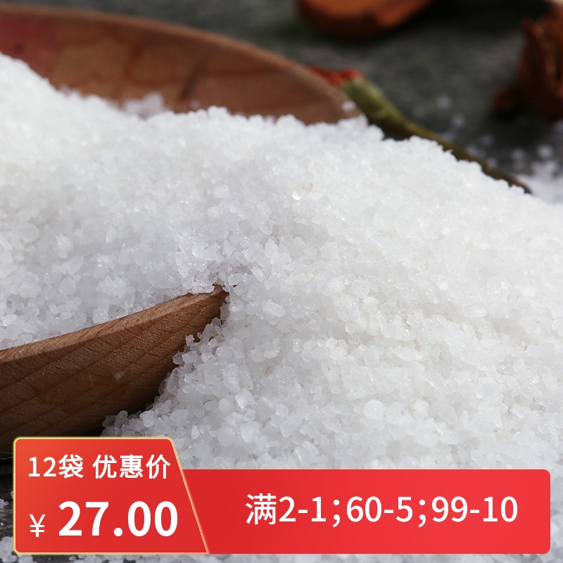 企佳海盐400g*12袋食用家用加碘