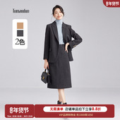 外套女秋冬新款 小个子短款 小香风套装 图曼朵毛呢西装 通勤面试正装